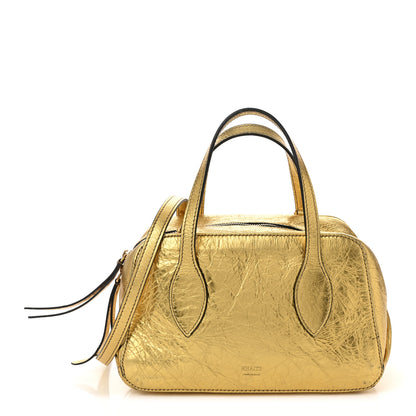 Khaite Metallic Calfskin Small Maeve Bag Gold 1 of 10
