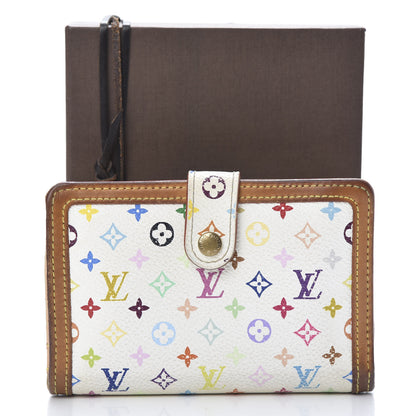 Louis Vuitton Monogram Multicolor French Purse Wallet White 16 of 16