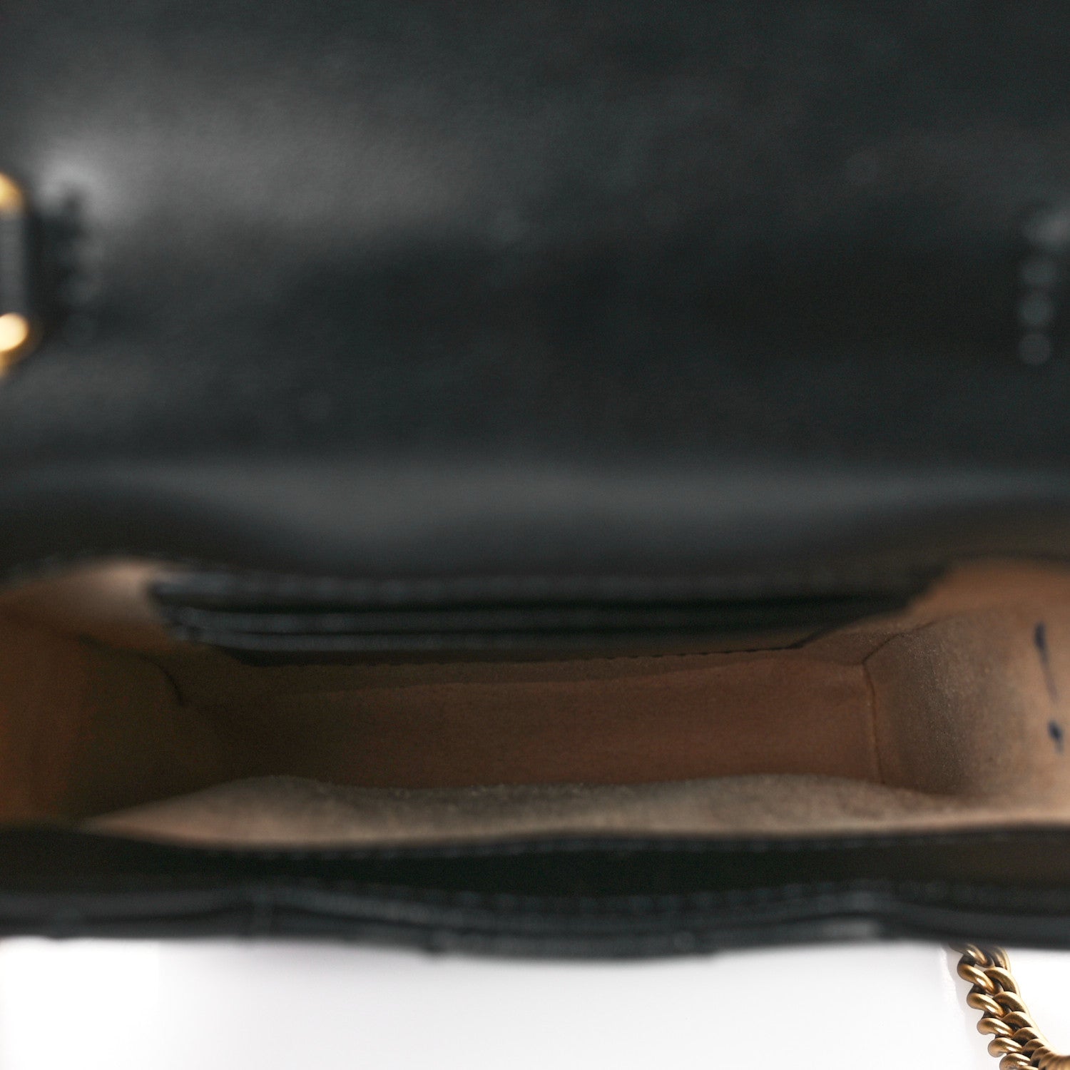 Gucci Calfskin Small GG Marmont Phone Crossbody Bag Black 5 of 10