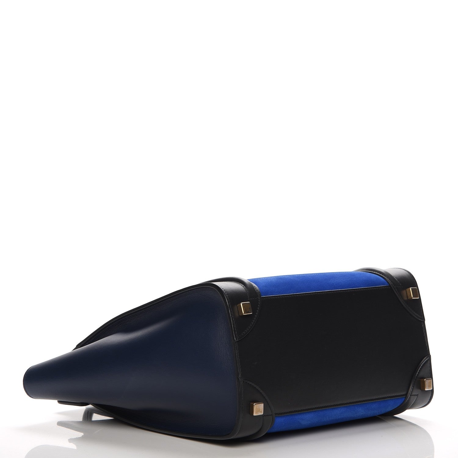 Celine Nubuck Calfskin Suede Micro Tri-Color Luggage Bright Blue 4 of 7