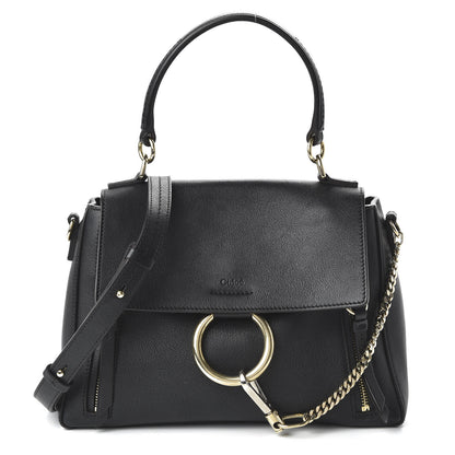 Chloe Calfskin Small Faye Day Shoulder Bag Black 1 of 9