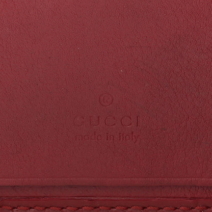Gucci Patent Microguccissima Heart 6 Key Holder Case Red 6 of 9