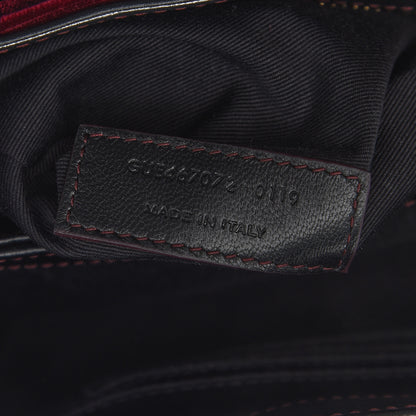 Saint Laurent Velvet Y Quilted Monogram Toy Loulou Crossbody Bag French Burgundy 7 of 9