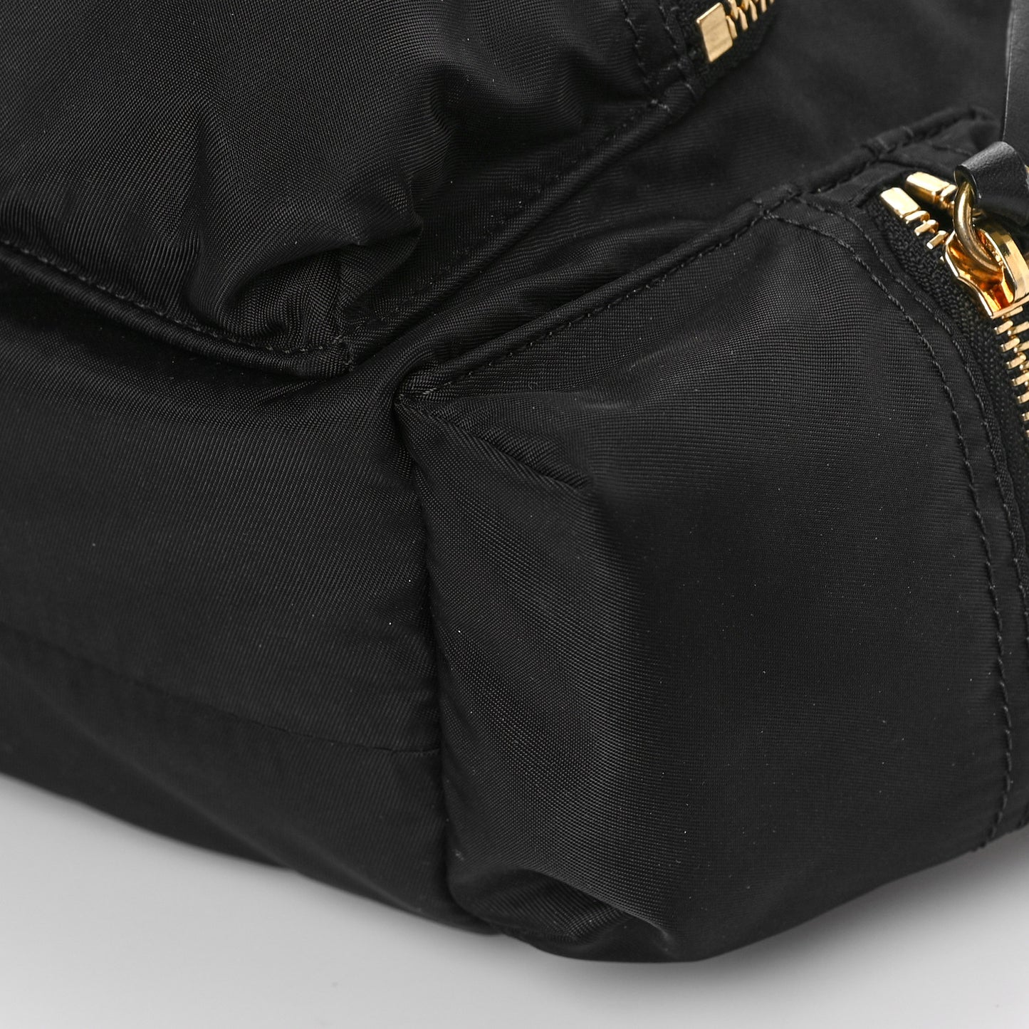 Nylon Small Rucksack Backpack Black