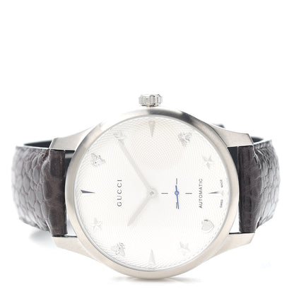 Gucci Stainless Steel Alligator 40mm G-Timeless Charm Automatic Watch 2 of 6
