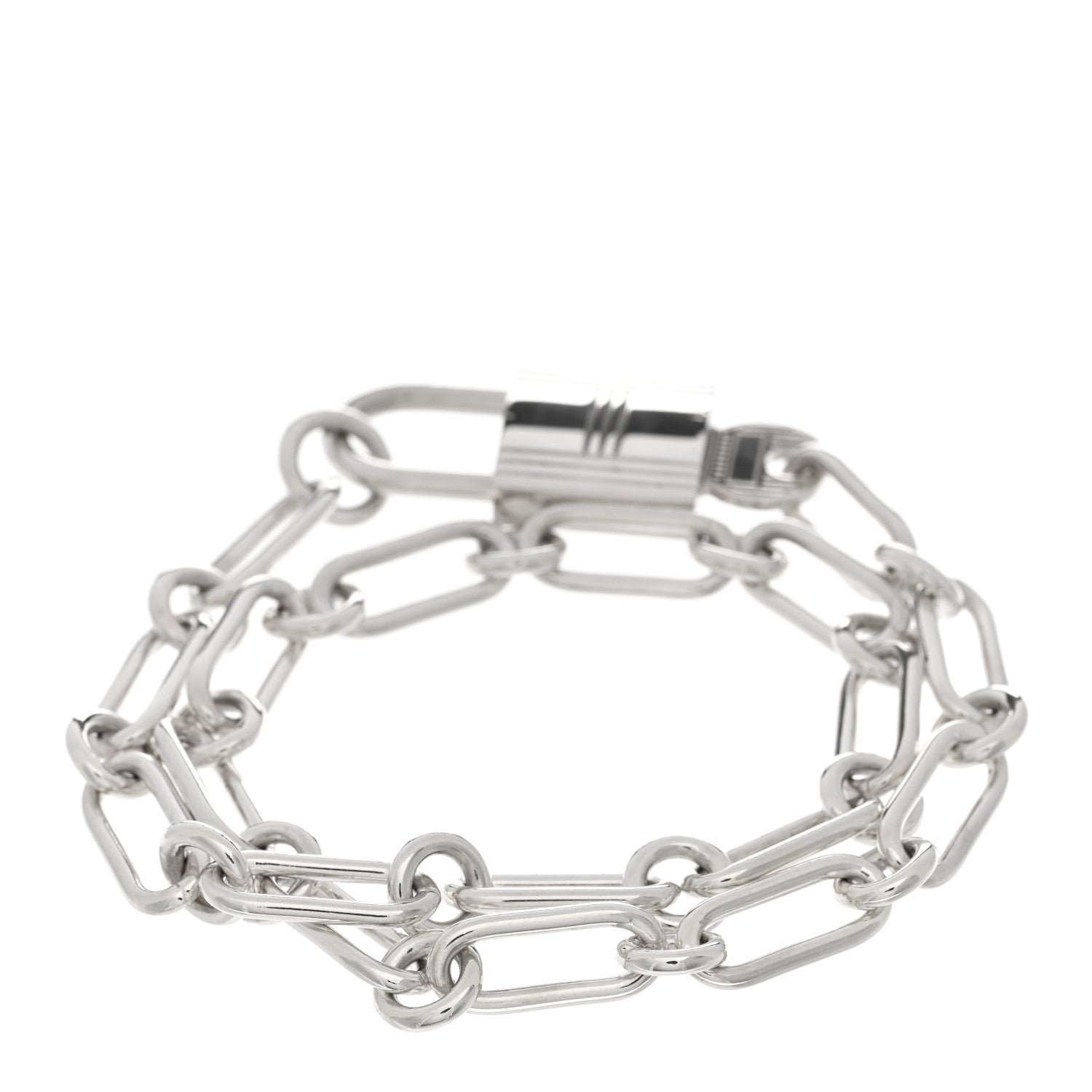 Hermes Sterling Silver GM Alphakelly Bracelet 2 of 3
