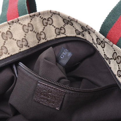 Gucci GG Monogram Large Web Handle Bucket Tote 8 of 11