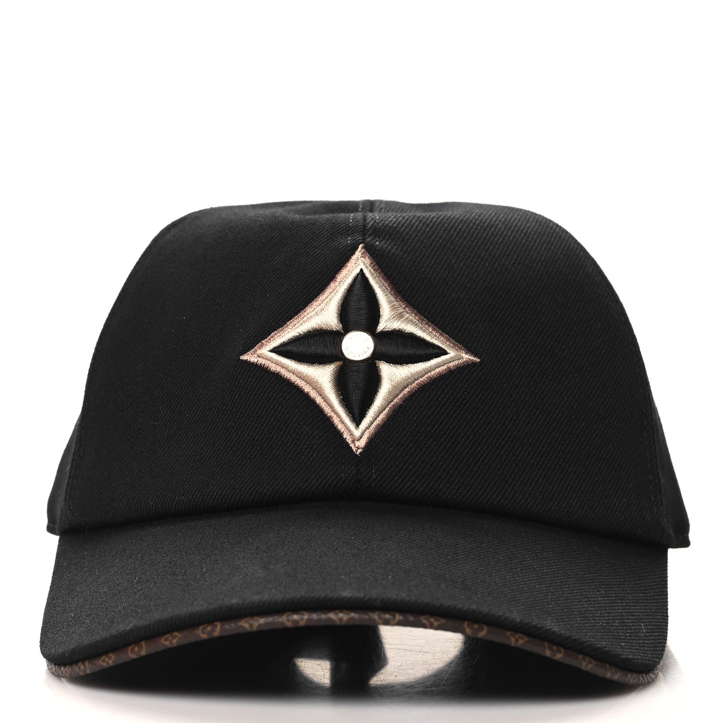 Monogram Cotton Jacquard Embroidered LV Day L Cap Black