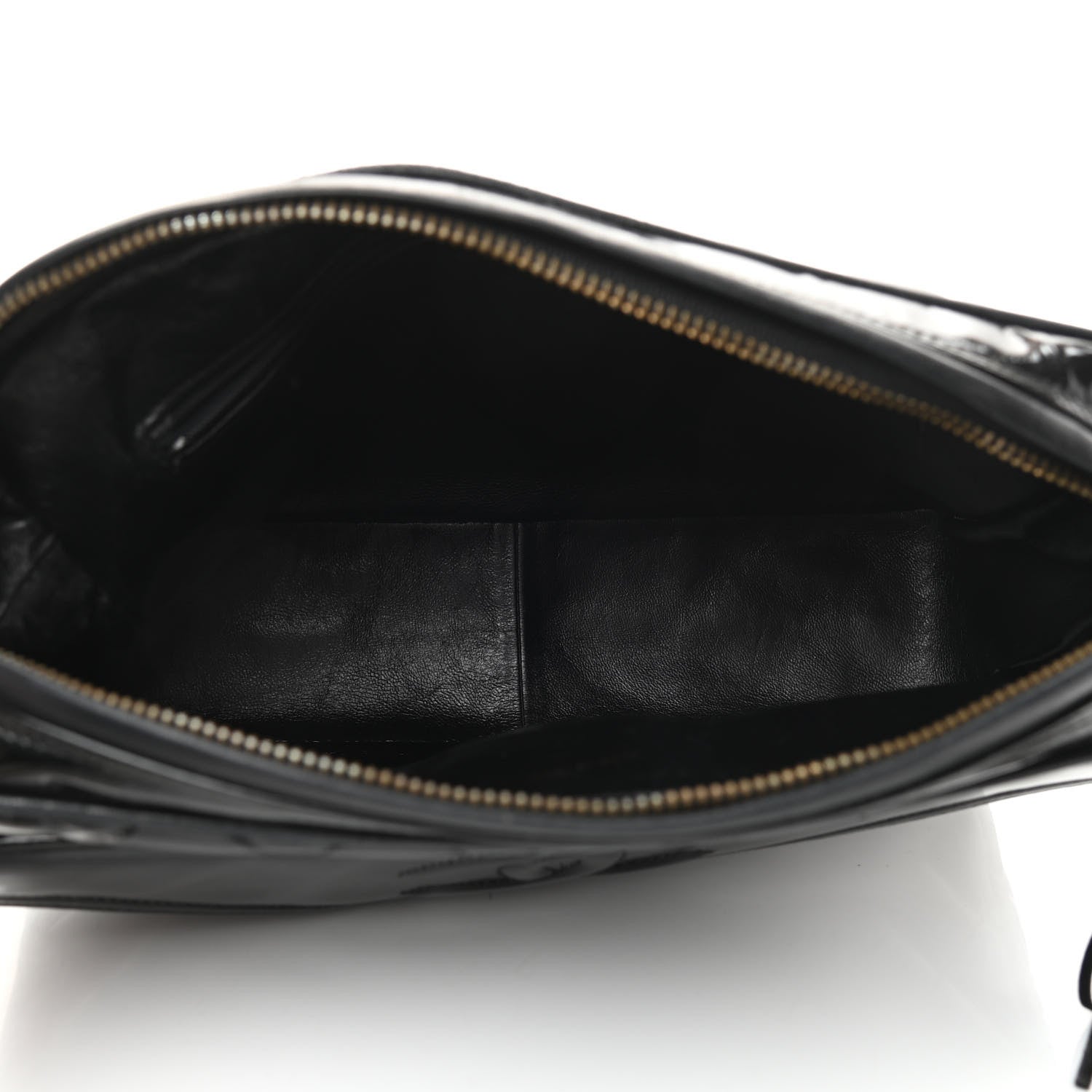 Chanel Patent Quilted Tassel Camera Case Black 5 of 14