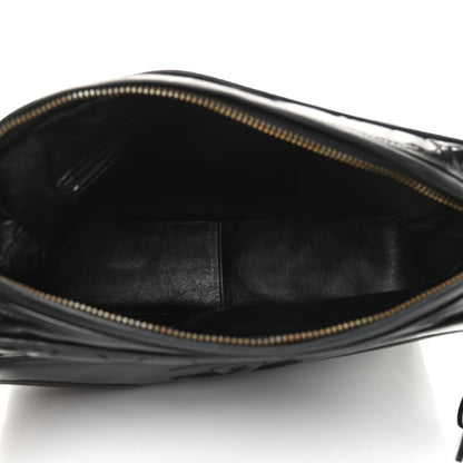 Chanel Patent Quilted Tassel Camera Case Black 5 of 14