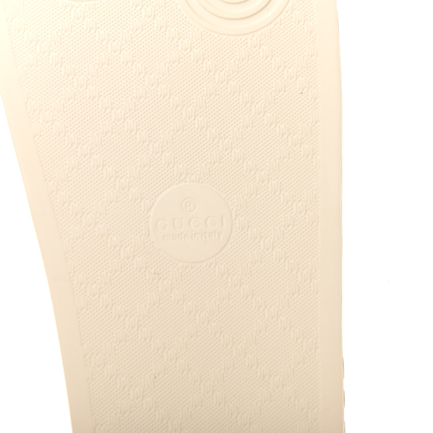 Gucci Rubber Logo Stamped Mens Slide Sandals 11 White 9 of 11