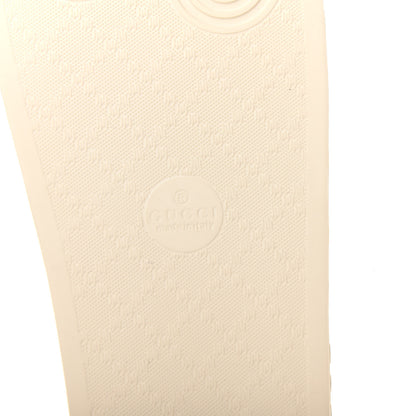 Gucci Rubber Logo Stamped Mens Slide Sandals 11 White 9 of 11