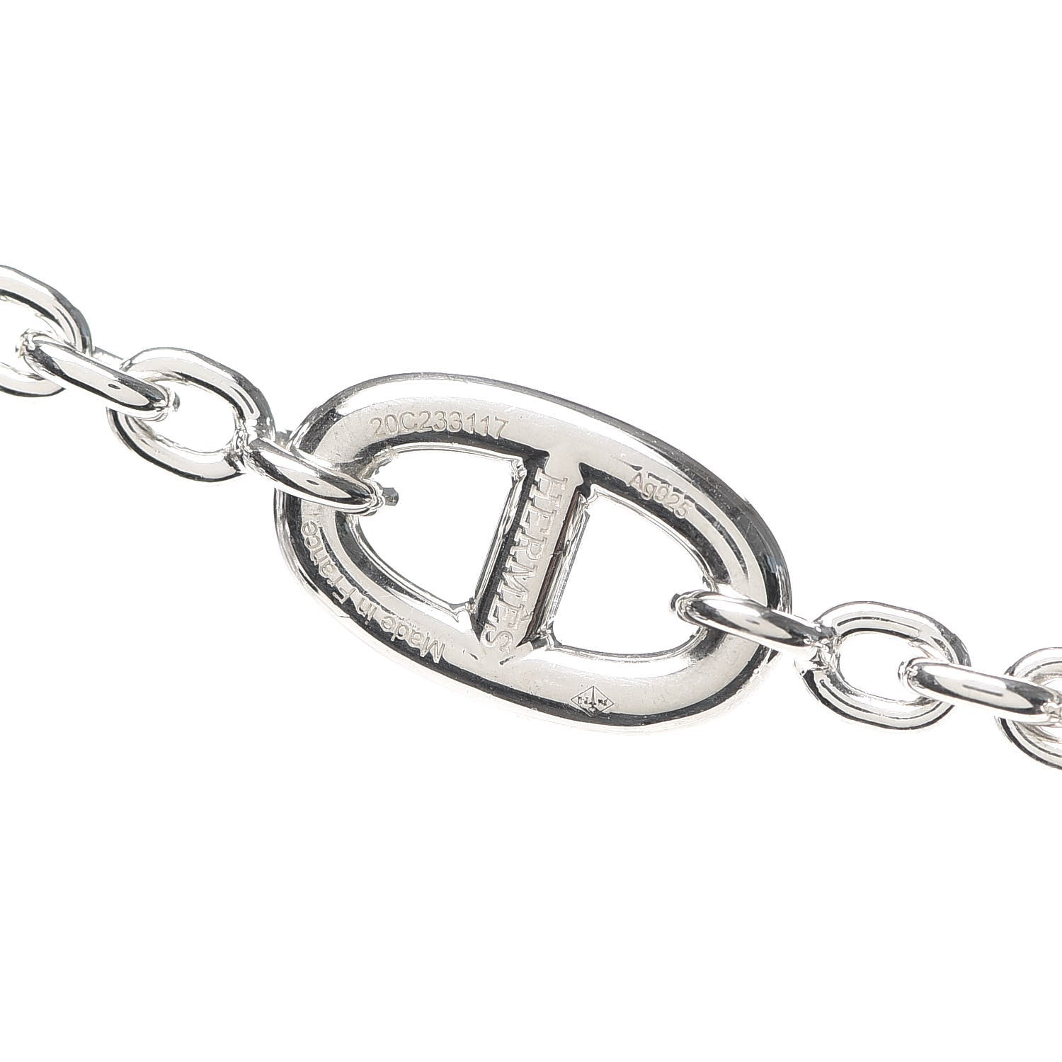 Hermes Sterling Silver Farandole Necklace 120 4 of 5
