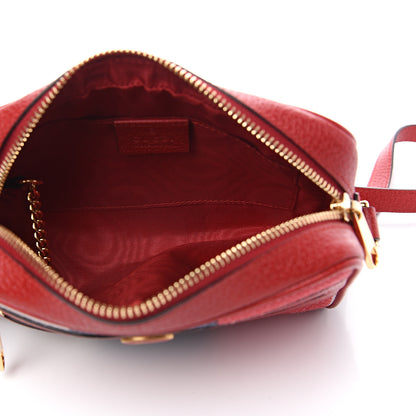 Gucci Canvas Sylvie Stripe Mini Ophidia Camera Bag Mystic White Hibiscus Red Maritime 4 of 11