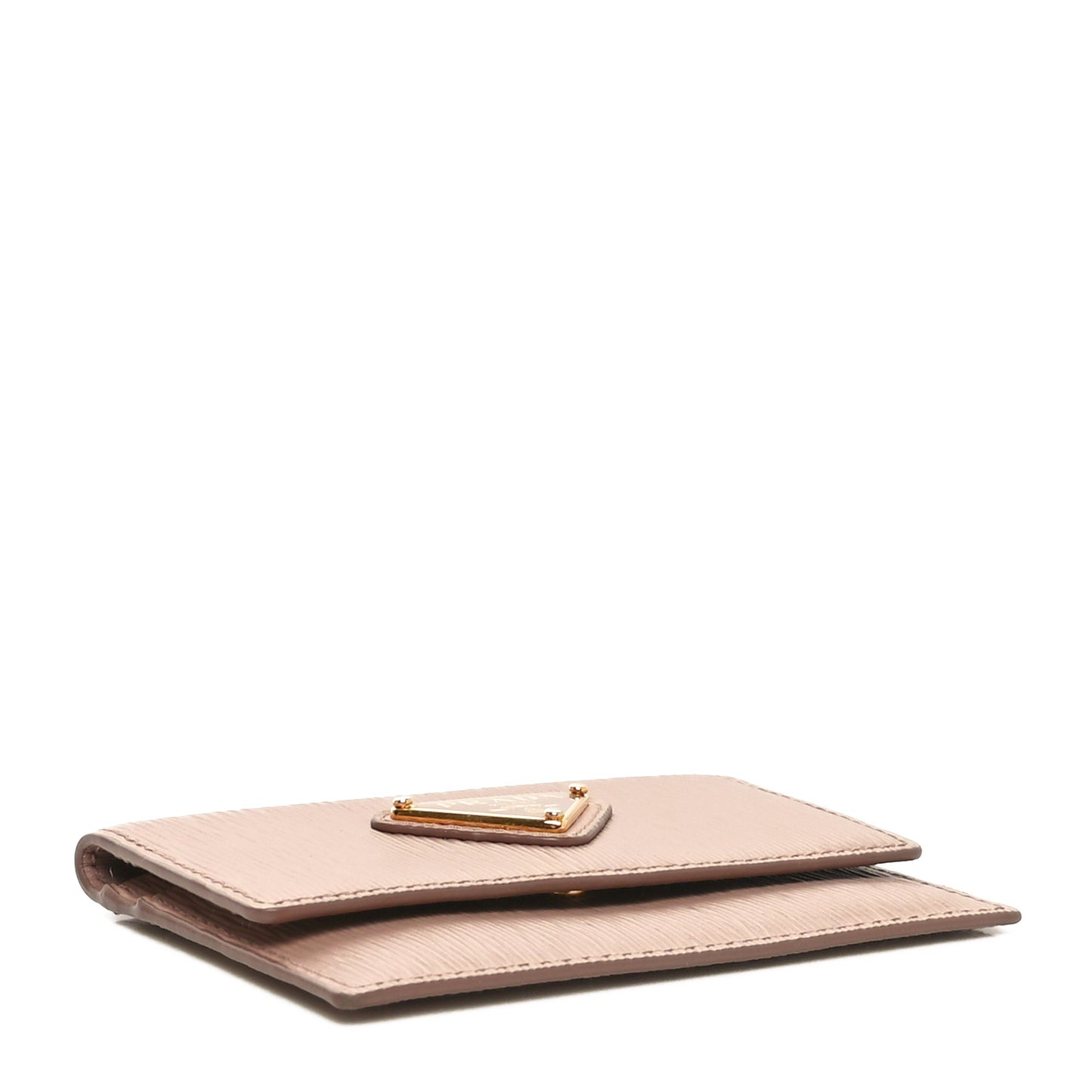 Vitello Move Triangle Logo Card Holder Cipria