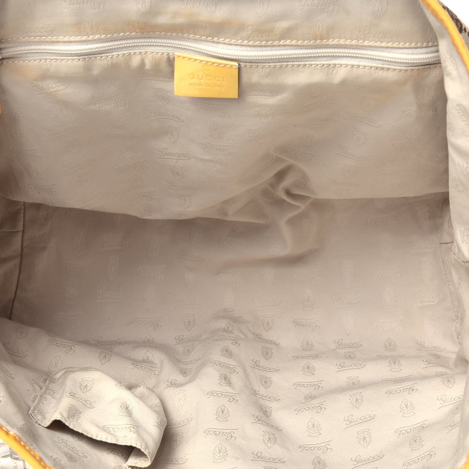 Gucci Monogram Web Large Jolie Tote Yellow 5 of 9