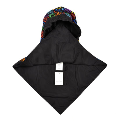 Gucci Silk Nylon Monogram Psychedelic Rain Hood Black 7 of 8