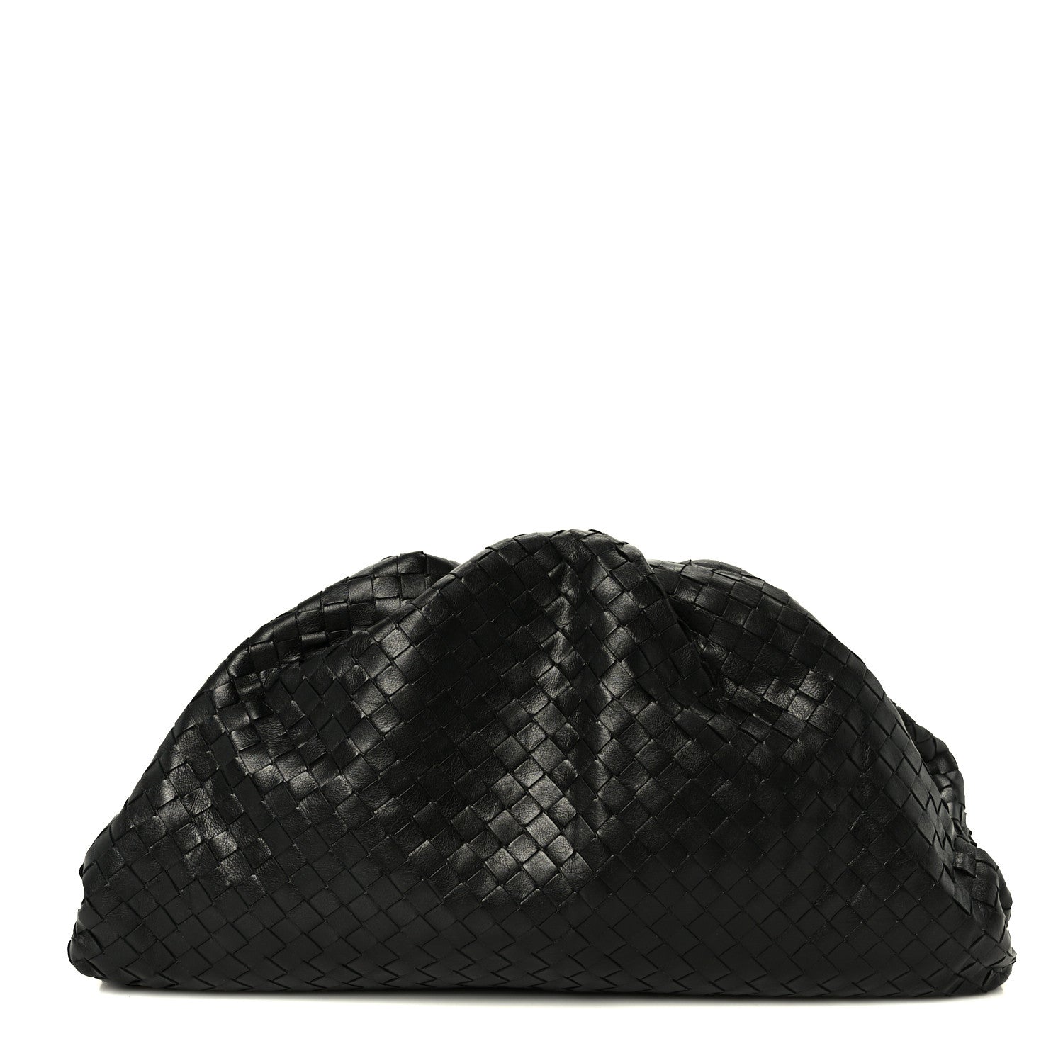 Bottega Veneta Nappa Maxi Intreccio The Pouch Oversized Clutch Black 1 of 11