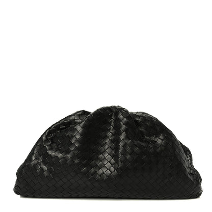 Bottega Veneta Nappa Maxi Intreccio The Pouch Oversized Clutch Black 1 of 11