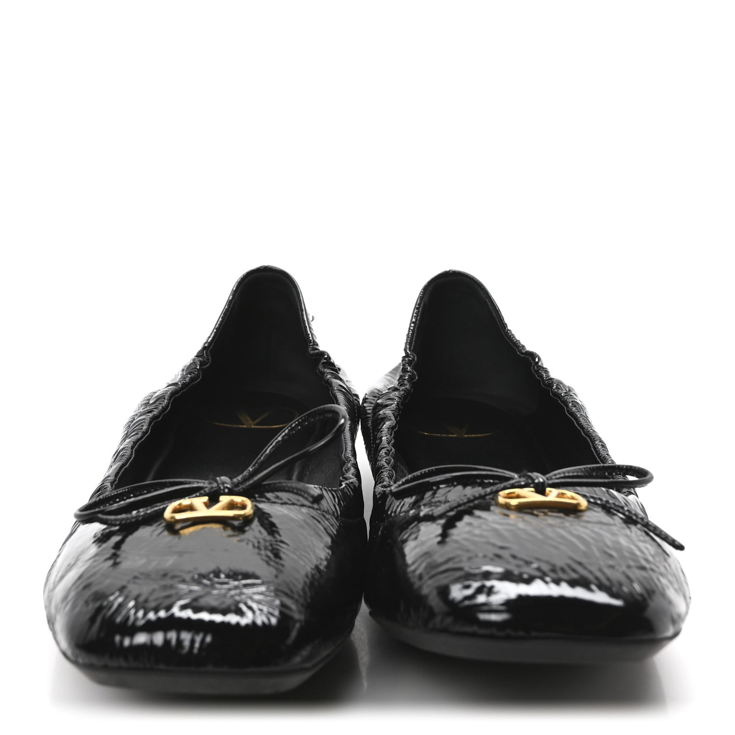 Naplack Nappa Vlogo Bow Mary Jane Ballerina Flats 38.5 Black
