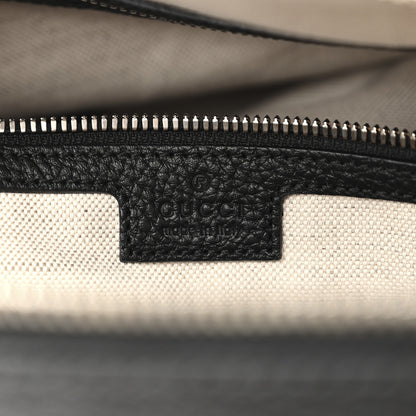 Gucci Piuma Calfskin Jumbo GG Embossed Large Duffle Bag Black 5 of 10