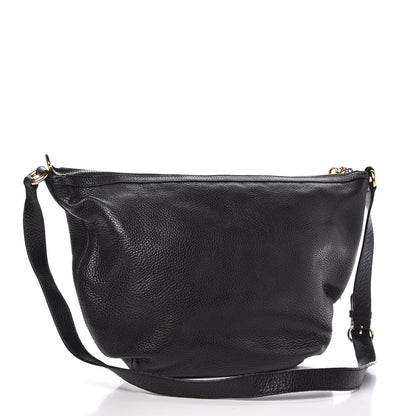 Gucci Pebbled Calfskin Medium Soho Hobo Black 3 of 12