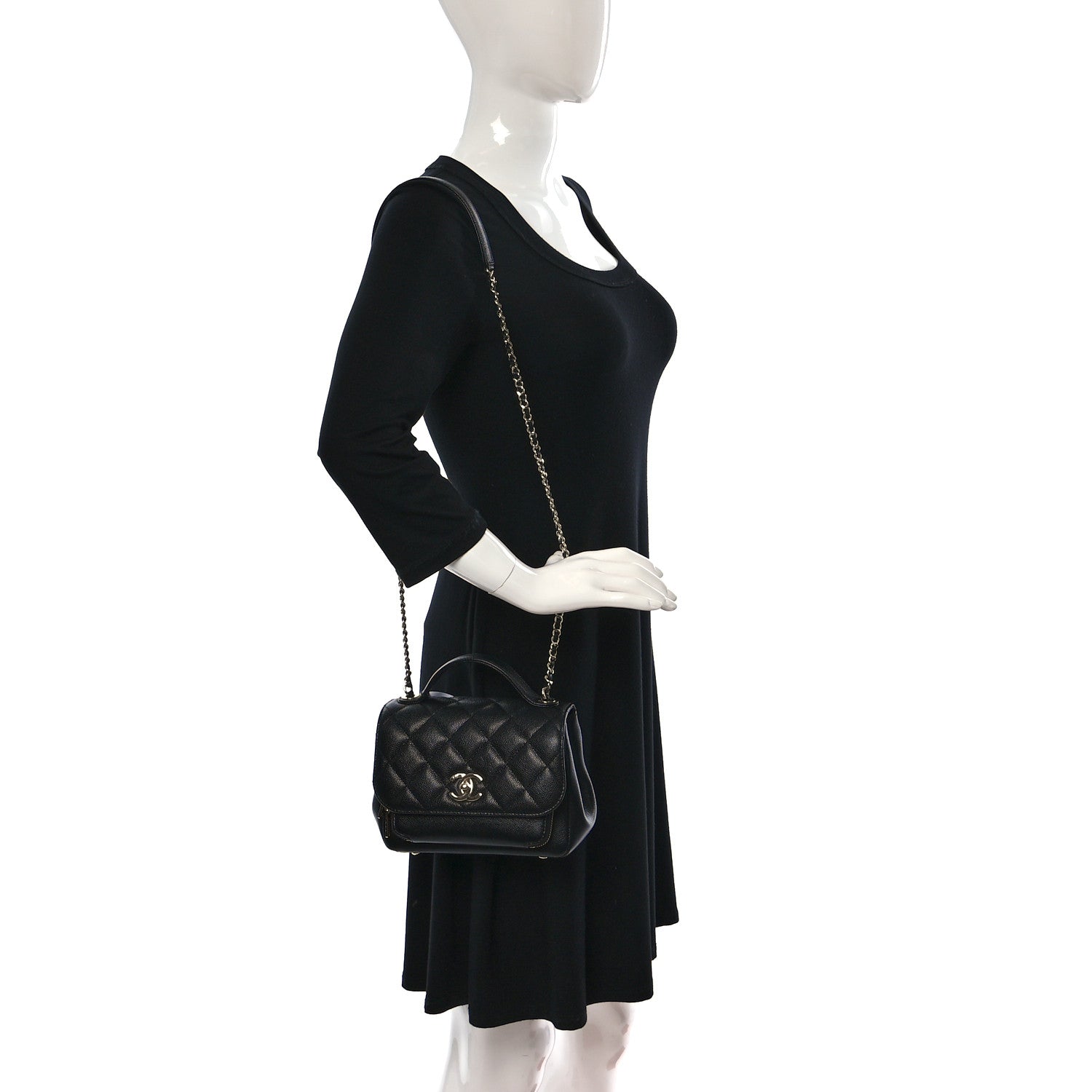 Chanel Caviar Quilted Small Business Affinity Flap Black 3 of 9