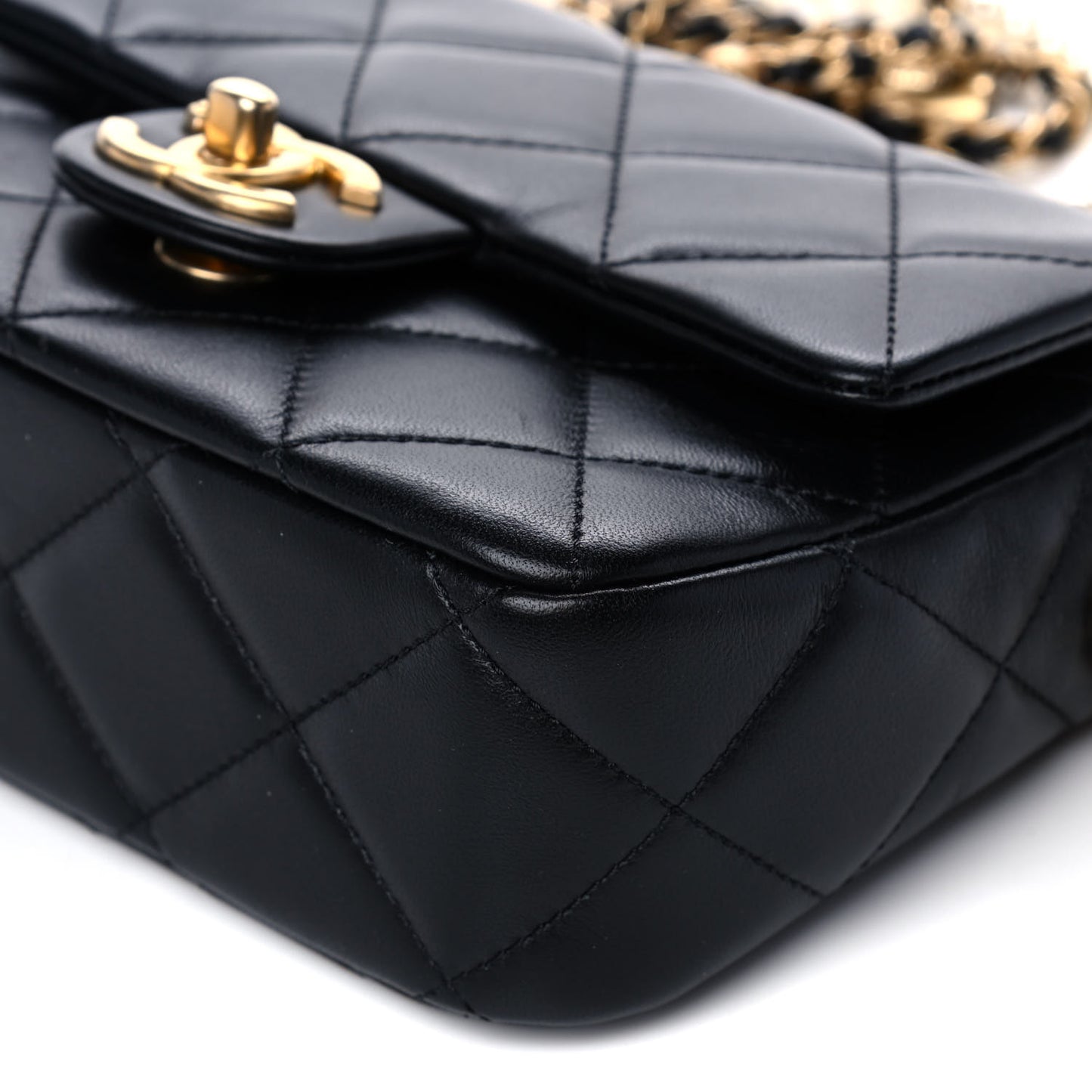 Lambskin Quilted Mini My Perfect Flap Black
