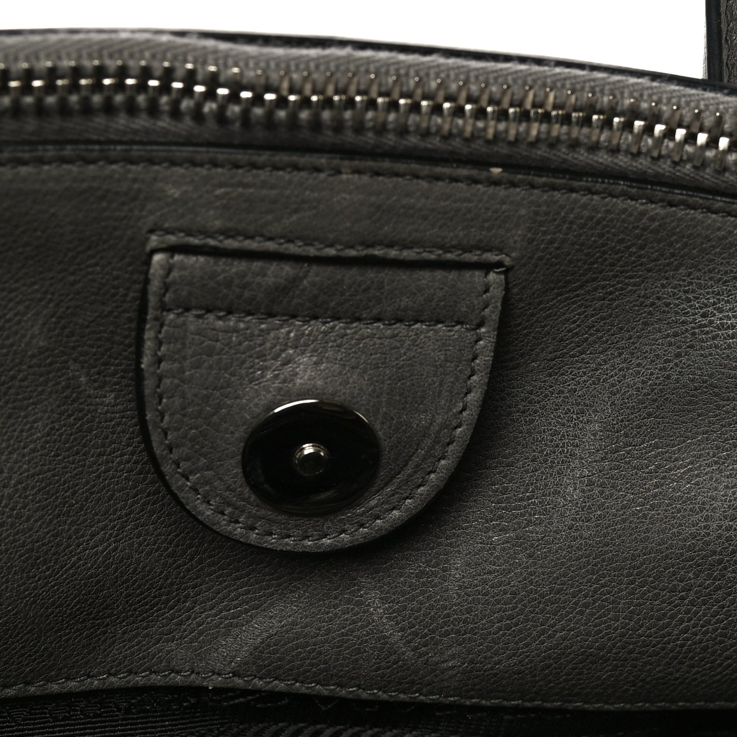 Glace Calf Twin Pocket Tote Marmo