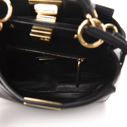 Fendi Nappa Mini Peekaboo Iconic Satchel Black 6 of 12