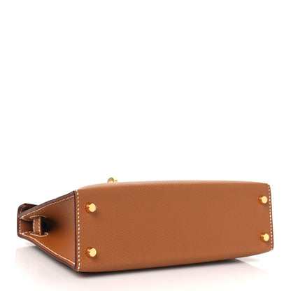 Hermes Epsom Mini Kelly Sellier 20 Gold 4 of 11