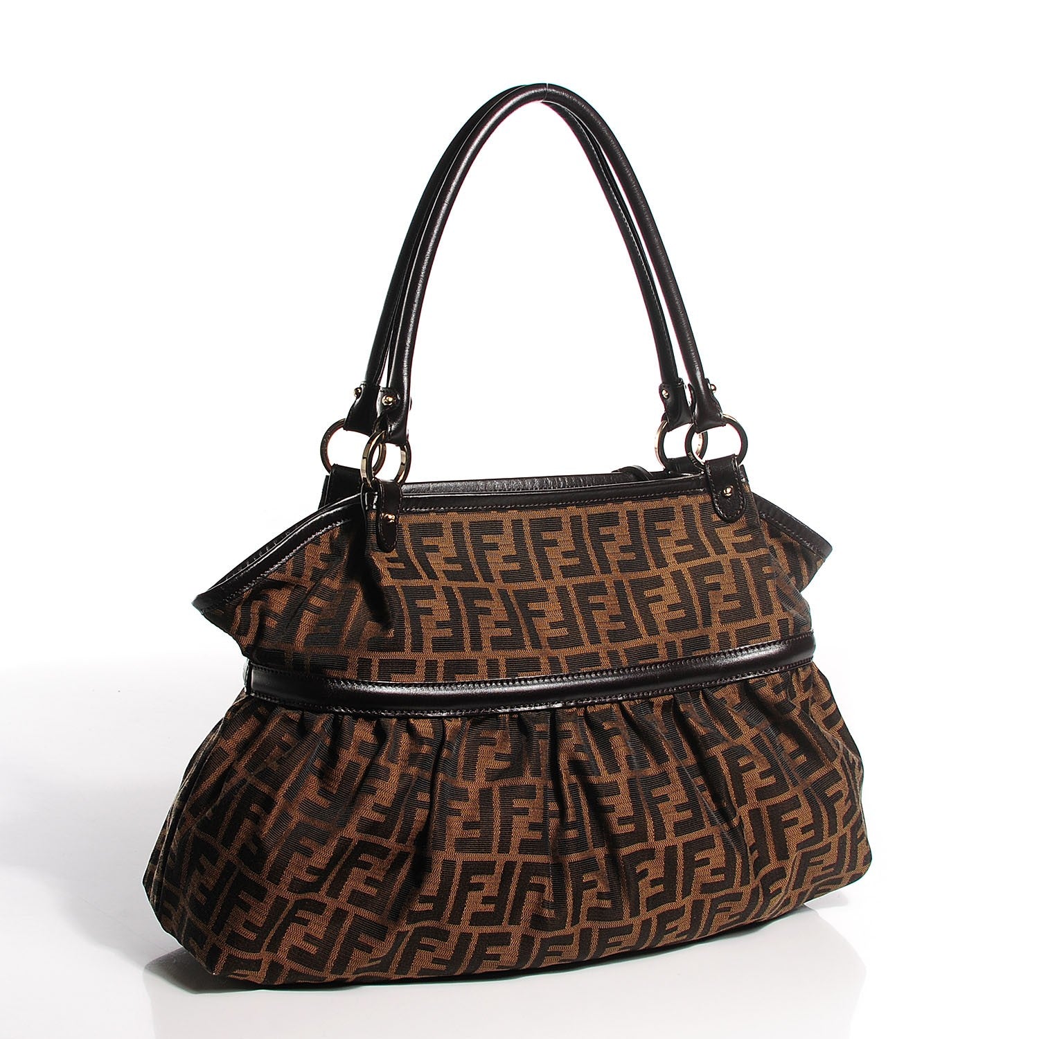 Fendi Zucca Large Chef Shopper Tote Tobacco 3 of 9