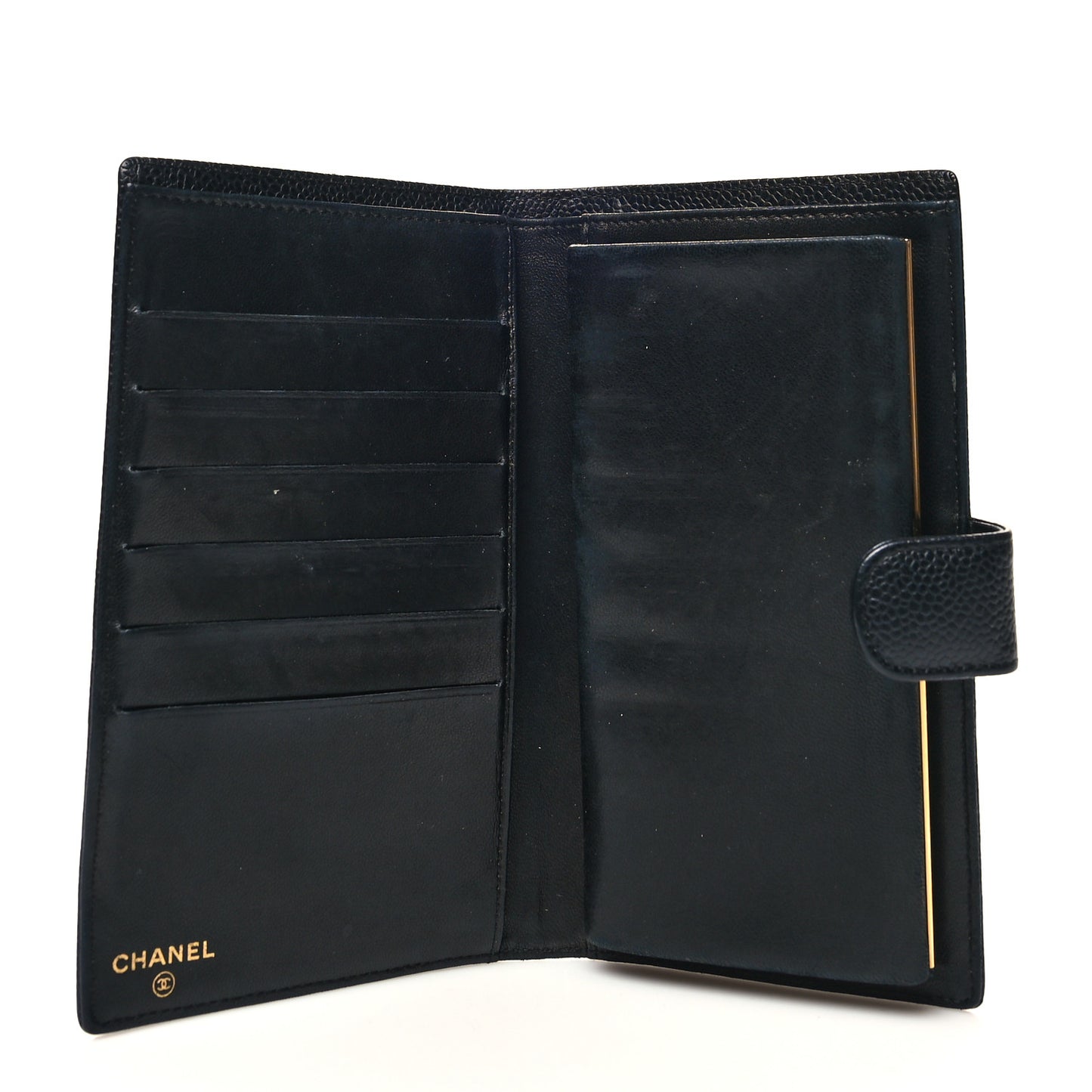 Caviar Timeless CC French Wallet Black