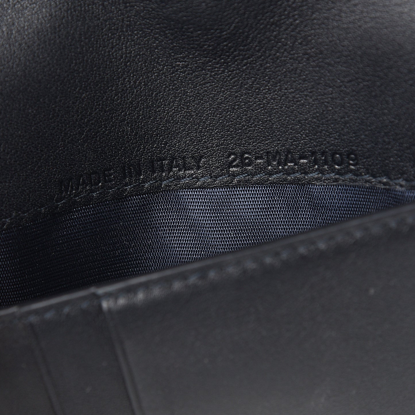 Calfskin Oblique Passport Holder Blue