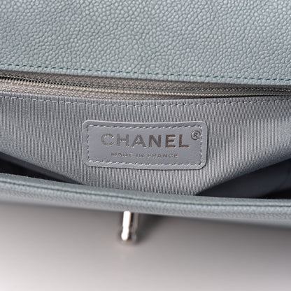 Chanel Iridescent Caviar Quilted New Medium Boy Flap Light Blue 6 of 10