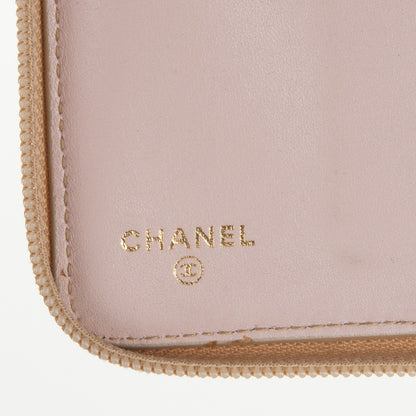 Chanel Calfskin Large Zip Around Wallet Gold 6 of 8