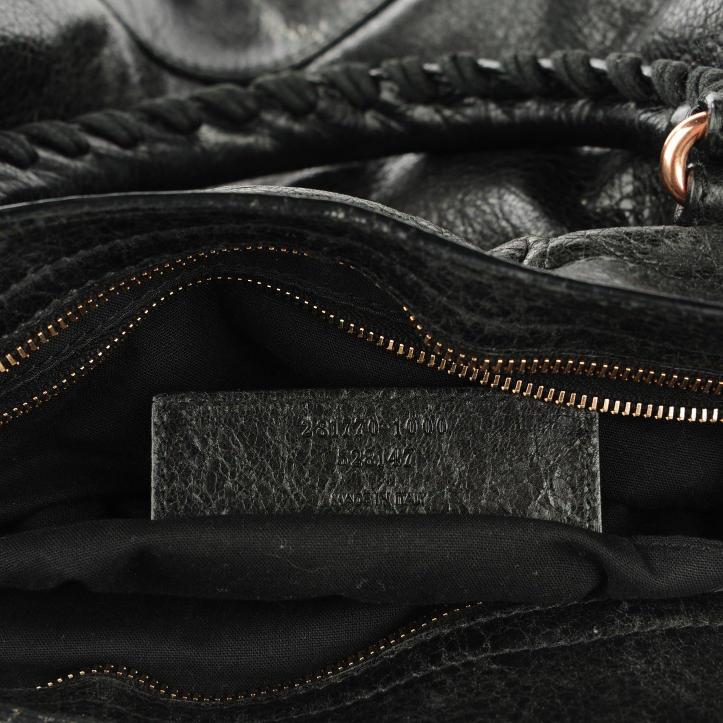 Agneau Giant 12 Rose Gold Hardware City Black