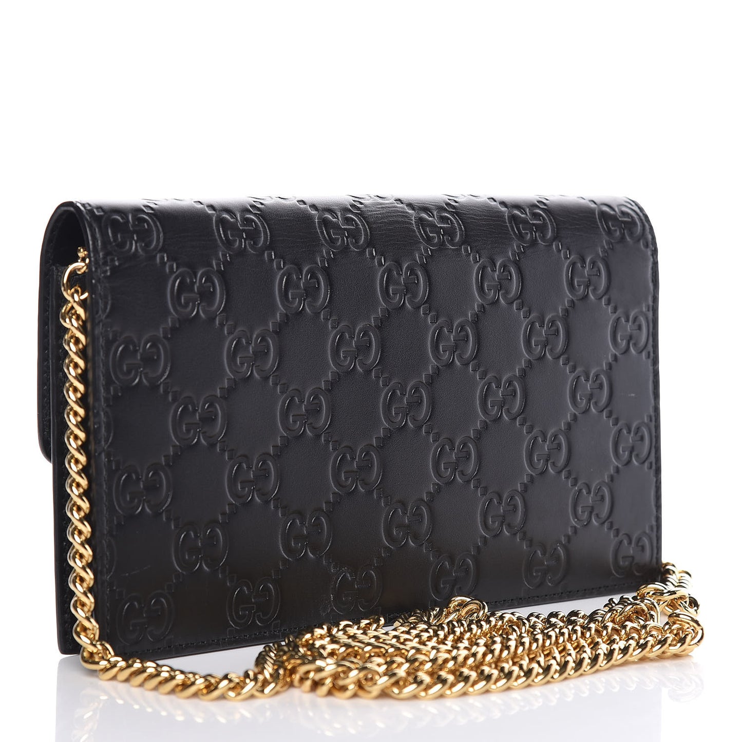 Guccissima Icon Chain Wallet Black