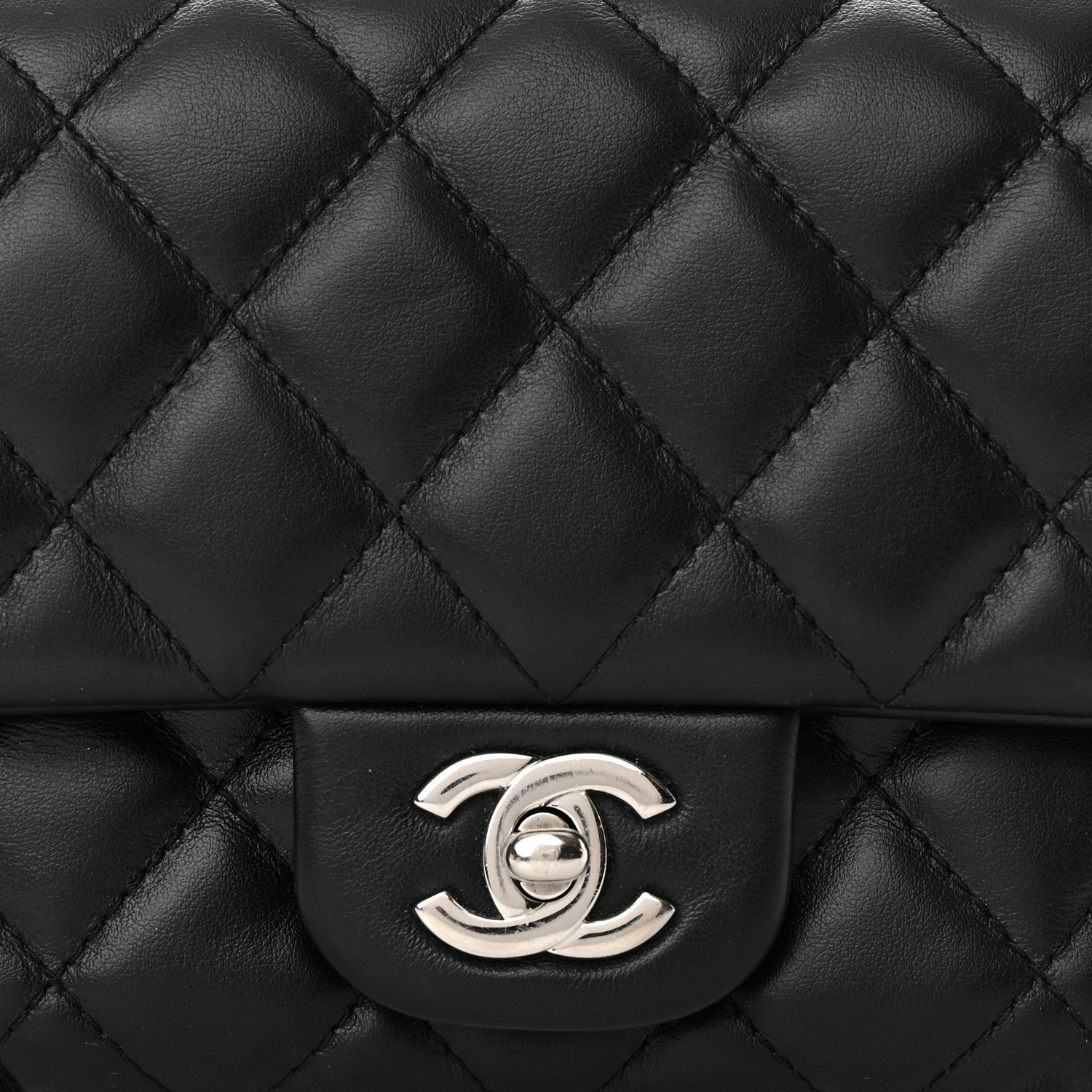 Chanel Calfskin Quilted CC Uniform Flap Belt Bag Black 9 of 15