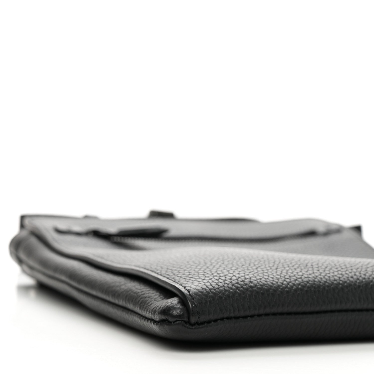 Salvatore Ferragamo Grained Calfskin Messenger Black 8 of 9