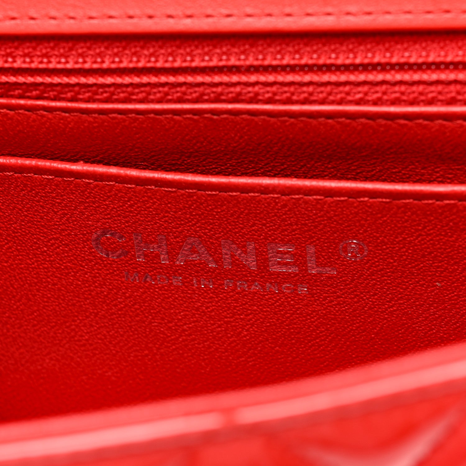 Chanel Patent Calfskin Quilted Bi-Color Mini Rectangular Flap Red Black 6 of 10