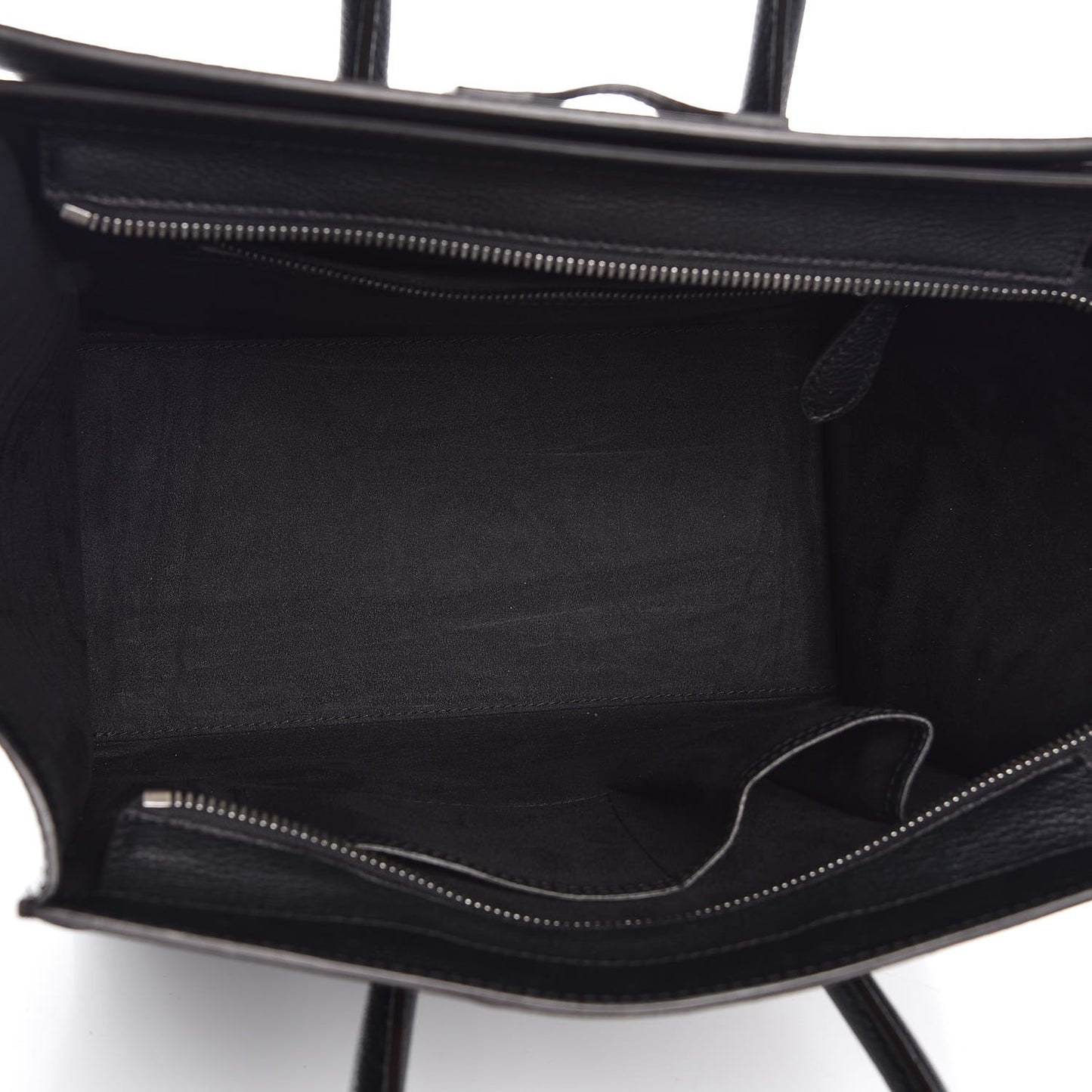 Drummed Calfskin Mini Luggage Black