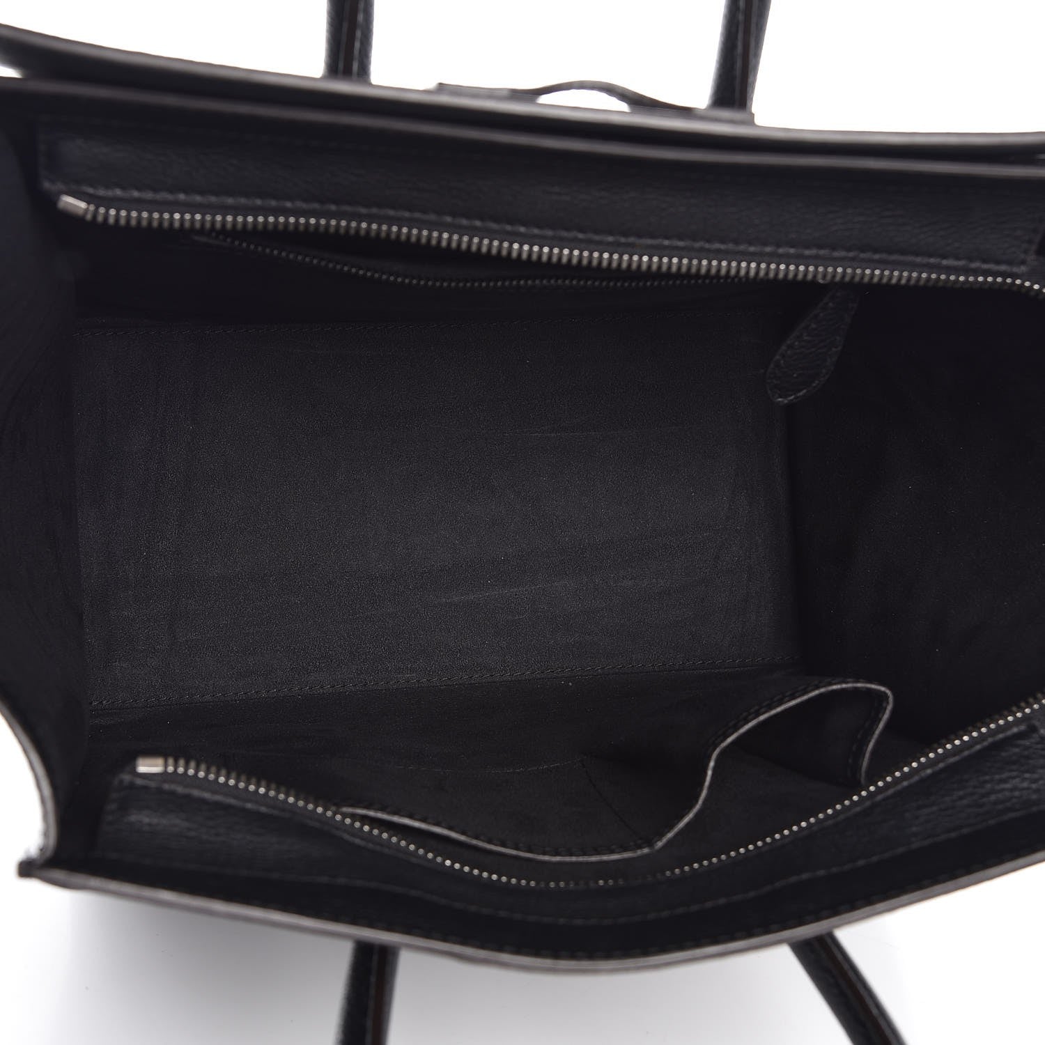 Celine Drummed Calfskin Mini Luggage Black 5 of 7