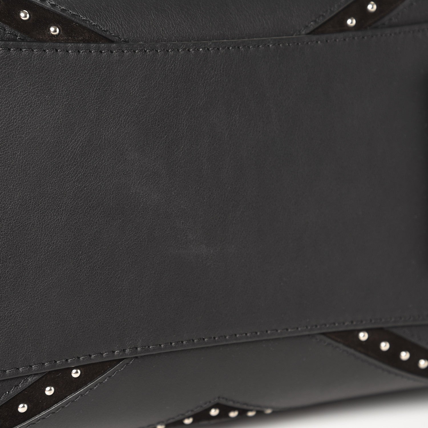 Givenchy Calfskin Suede Small Studded Chevron Antigona Black 9 of 9
