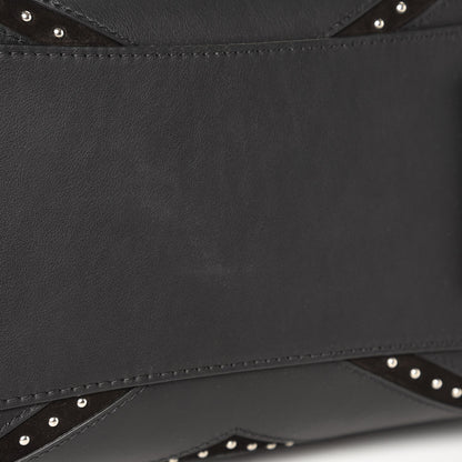 Givenchy Calfskin Suede Small Studded Chevron Antigona Black 9 of 9