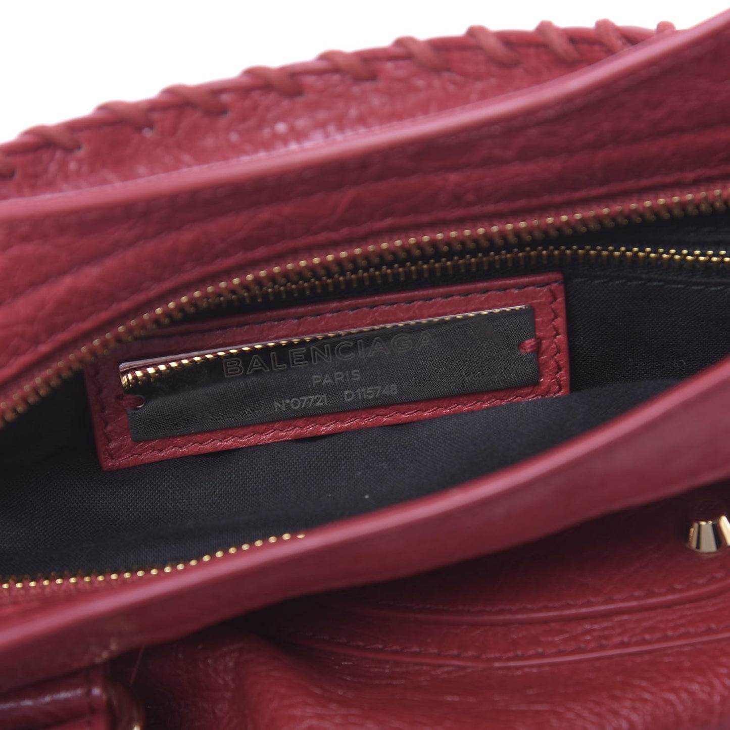 Agneau Classic Gold Hardware City Rouge Sapphire