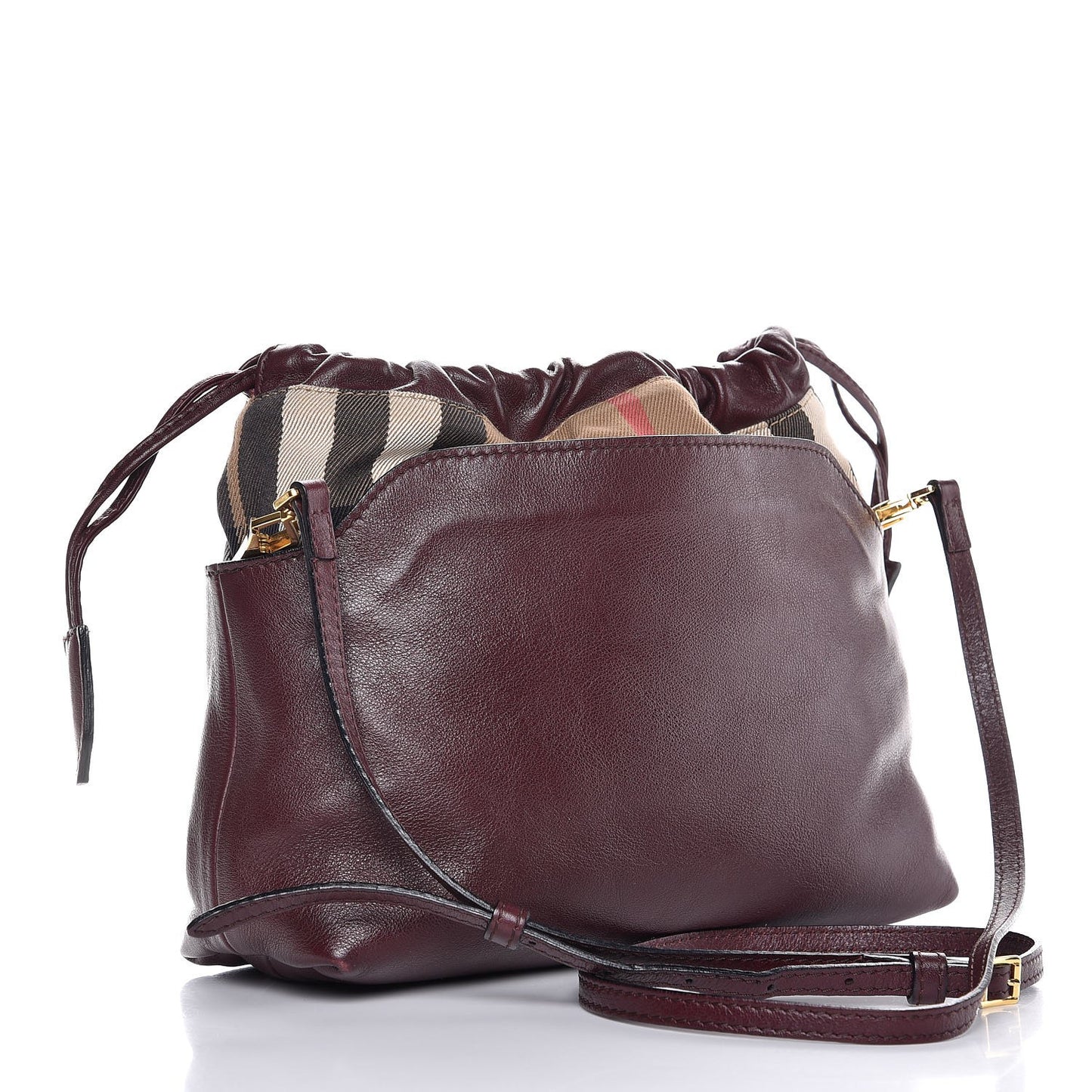 Calfskin House Check Little Crush Deep Claret