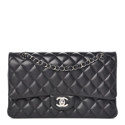 Chanel Lambskin Quilted Medium Double Flap Black 1 of 10