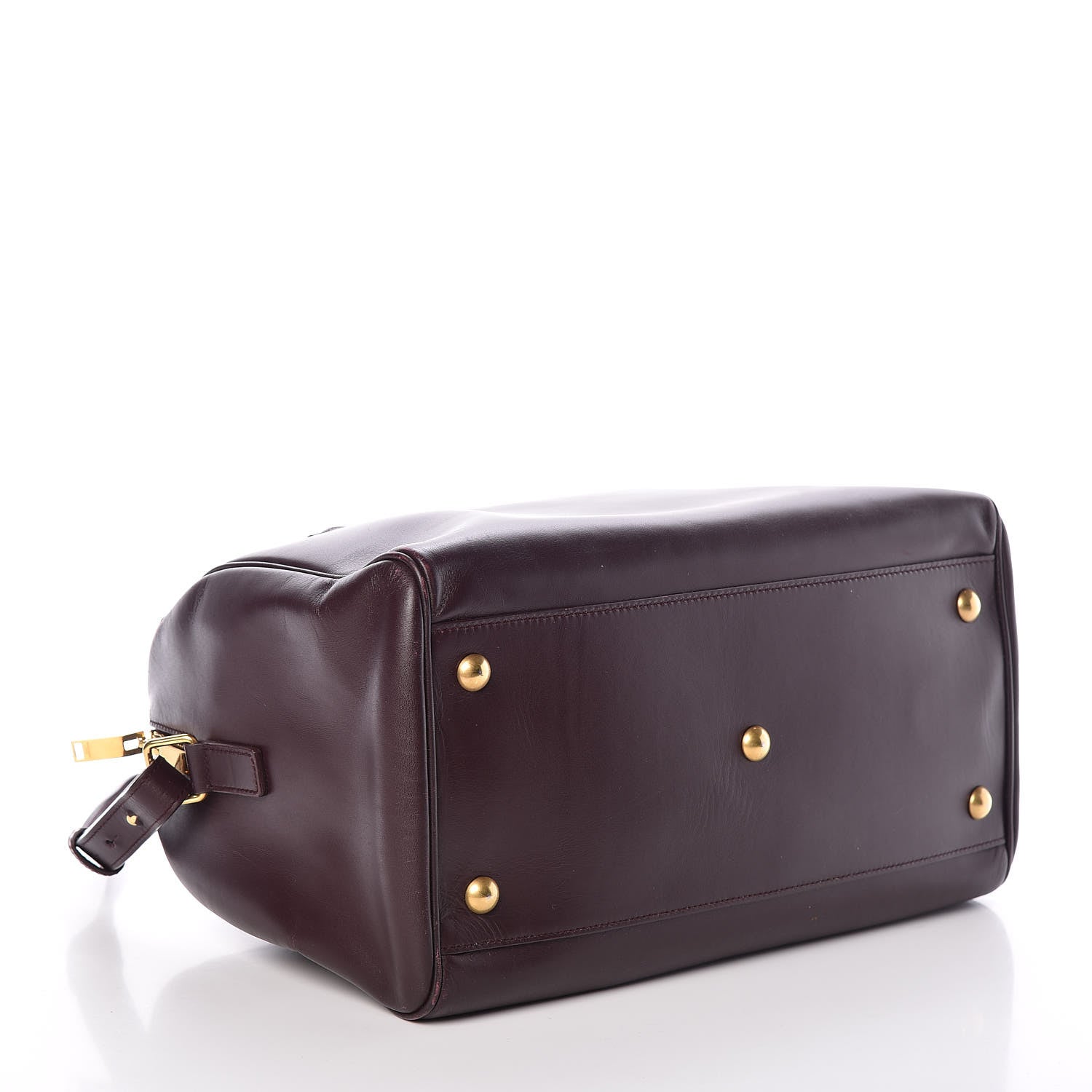 Saint Laurent Calfskin Classic Duffle 6 Amarena 5 of 11