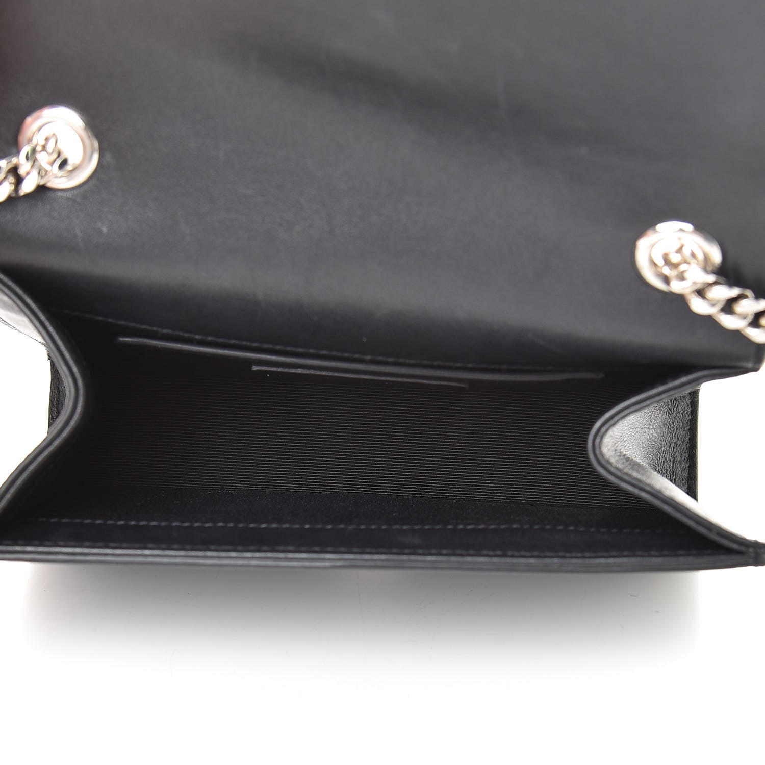 Saint Laurent Calfskin Studded Small Monogram Kate Satchel Black 5 of 14